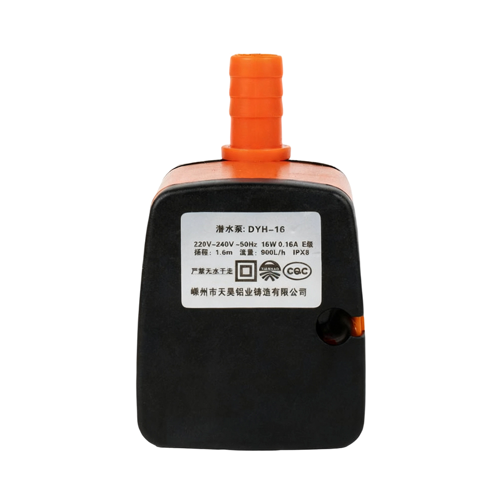 Pompe à eau de ventilateur de refroidissement antisalissure de joint en résine à tête haute DYH-16 16W
