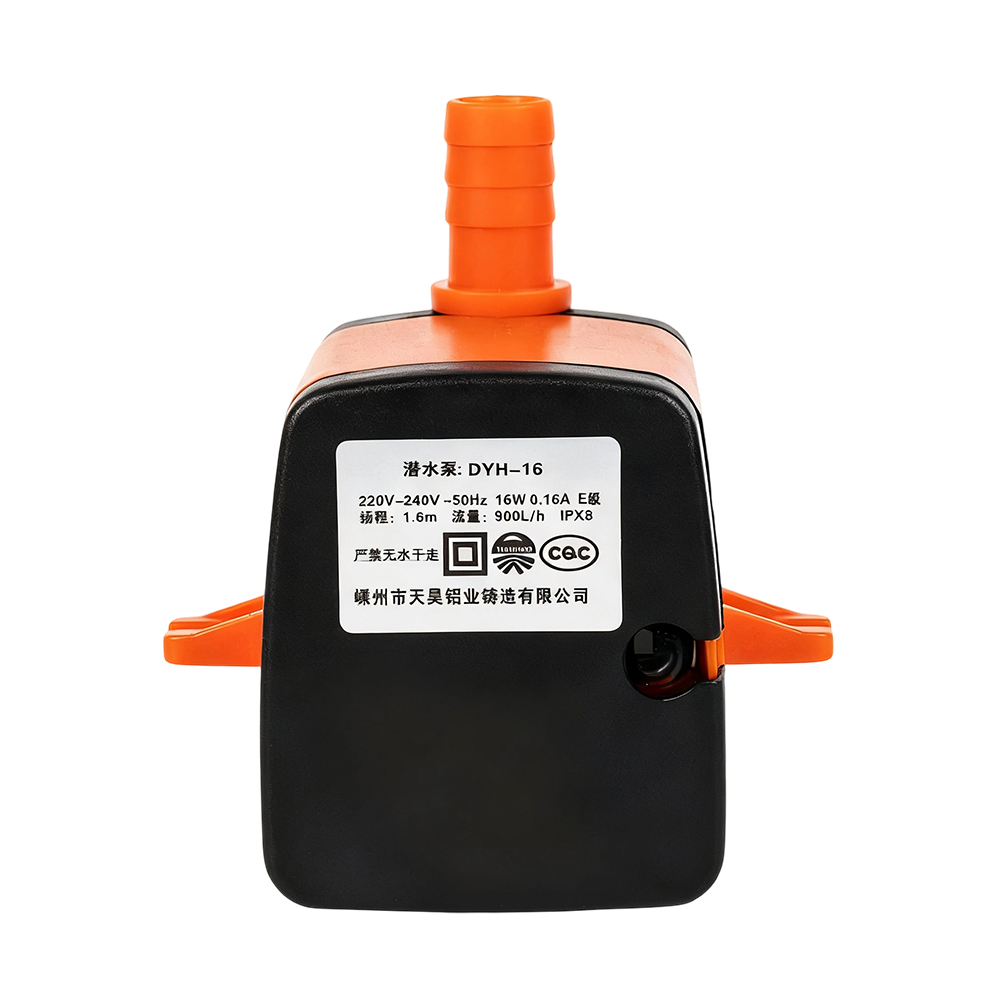 Pompe à eau de ventilateur de refroidissement de type fermé DYH-16B 16W avec conception à pied